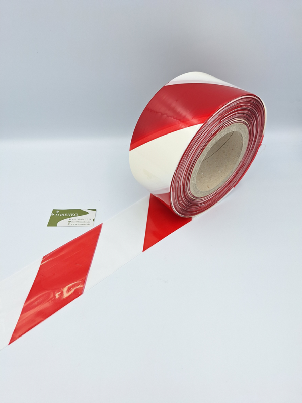 Absperrband / Warnband rot - weiss 500 Meter